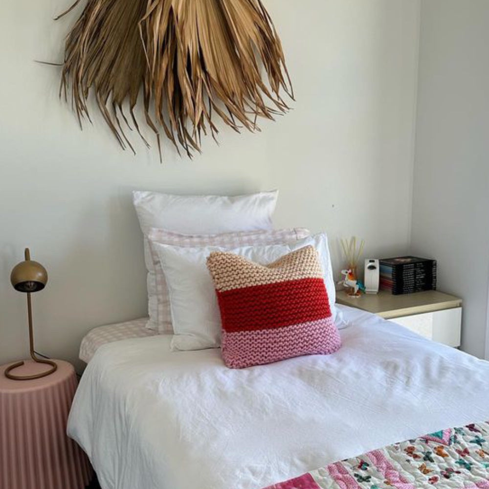 // Merino Knit Kit // Tri-colour Cushion Cover