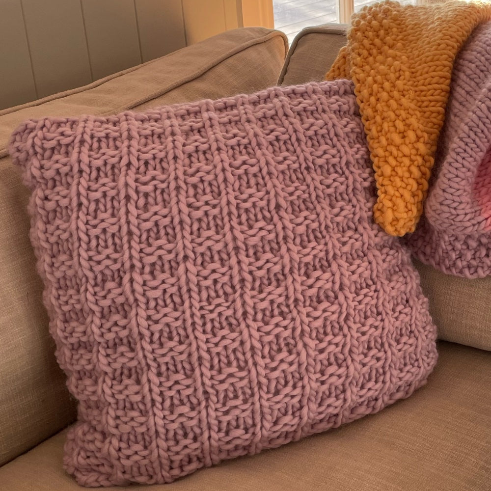 // Merino Knit Kit // Waffle Cushion Cover
