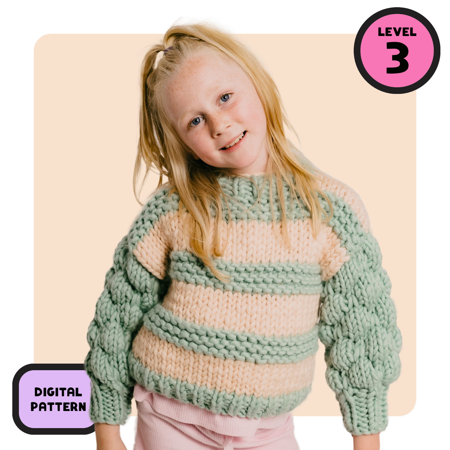 // Digital Pattern // Kids Blossom Bubble Jumper