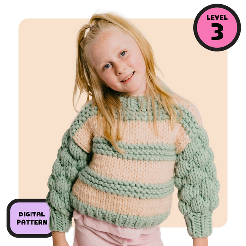 // Digital Pattern // Kids Blossom Bubble Jumper
