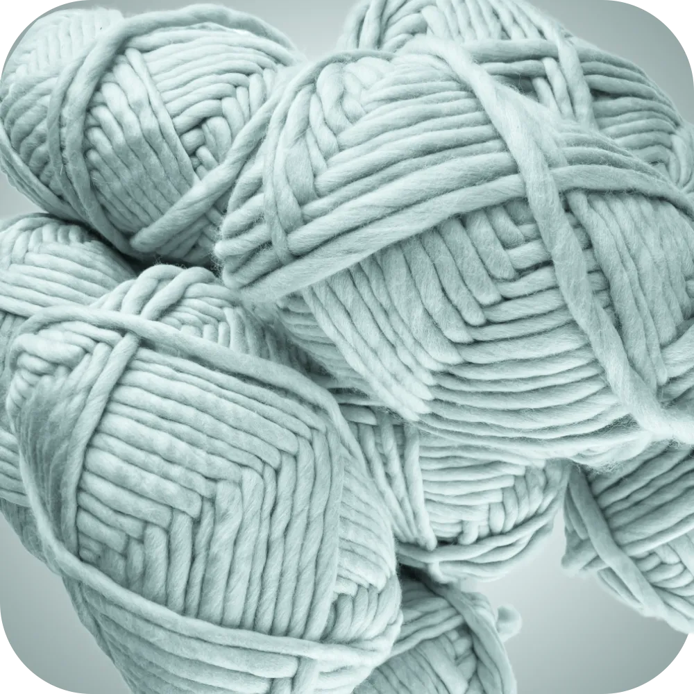 // SECONDS // CHUNKY FUNKY MERINO // DUCK EGG ON ICE