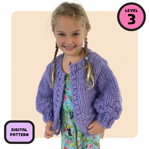 // Digital Pattern // Kids Kate Moss Cardi