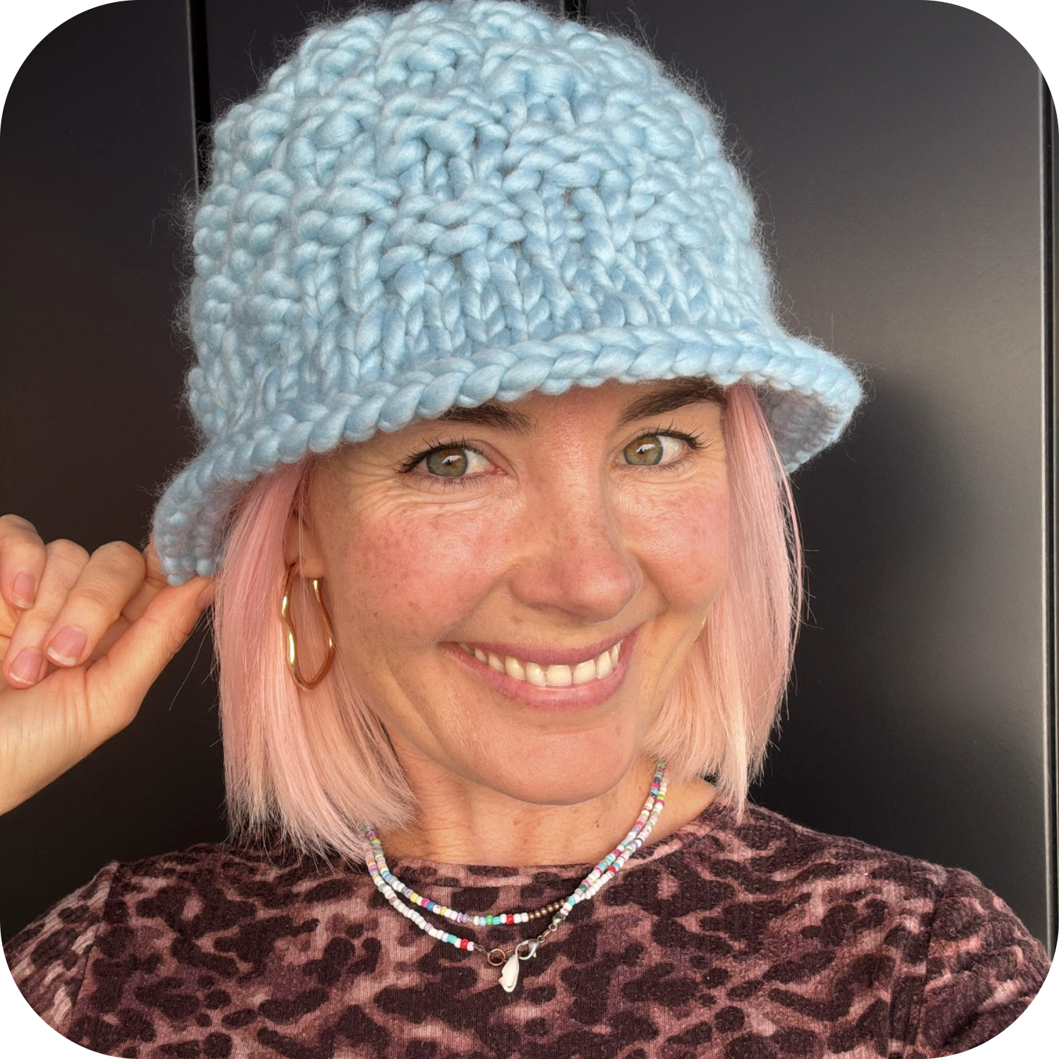 // Digital Pattern // Kate Moss Bucket Hat