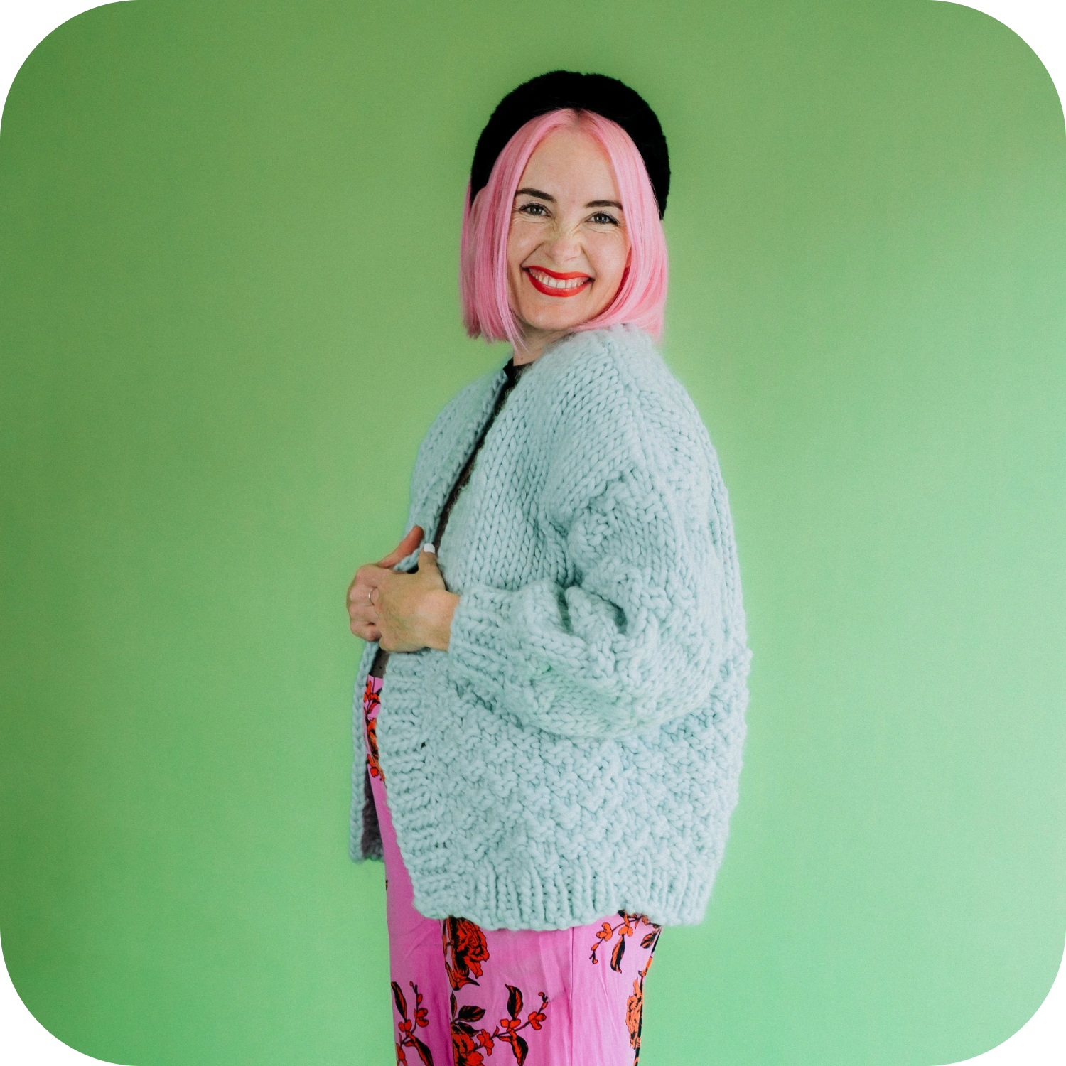 // Digital Pattern // Kate Moss Cardi