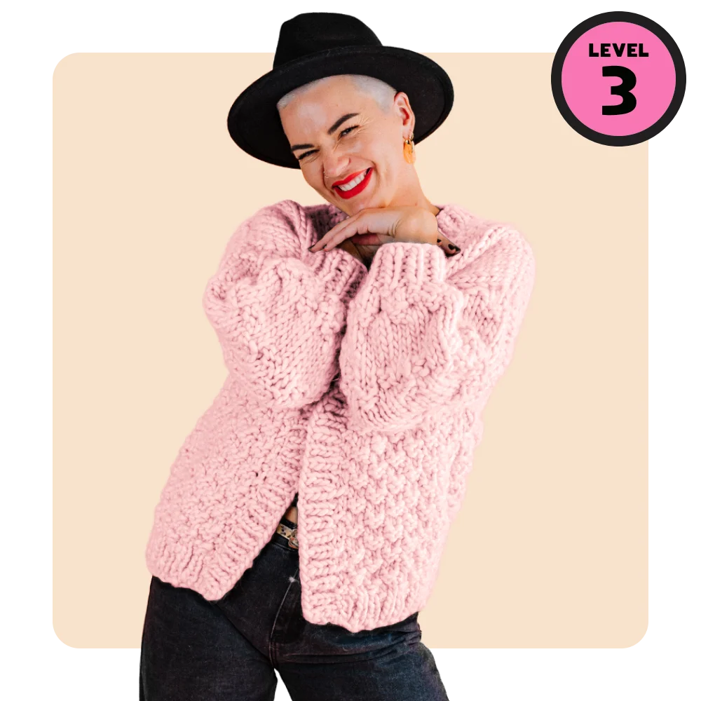 // Merino Knit Kit // Kate Moss Oversized Cardi