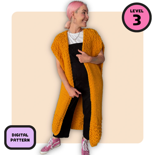 // Digital Pattern // Kate Moss Cardi Coat