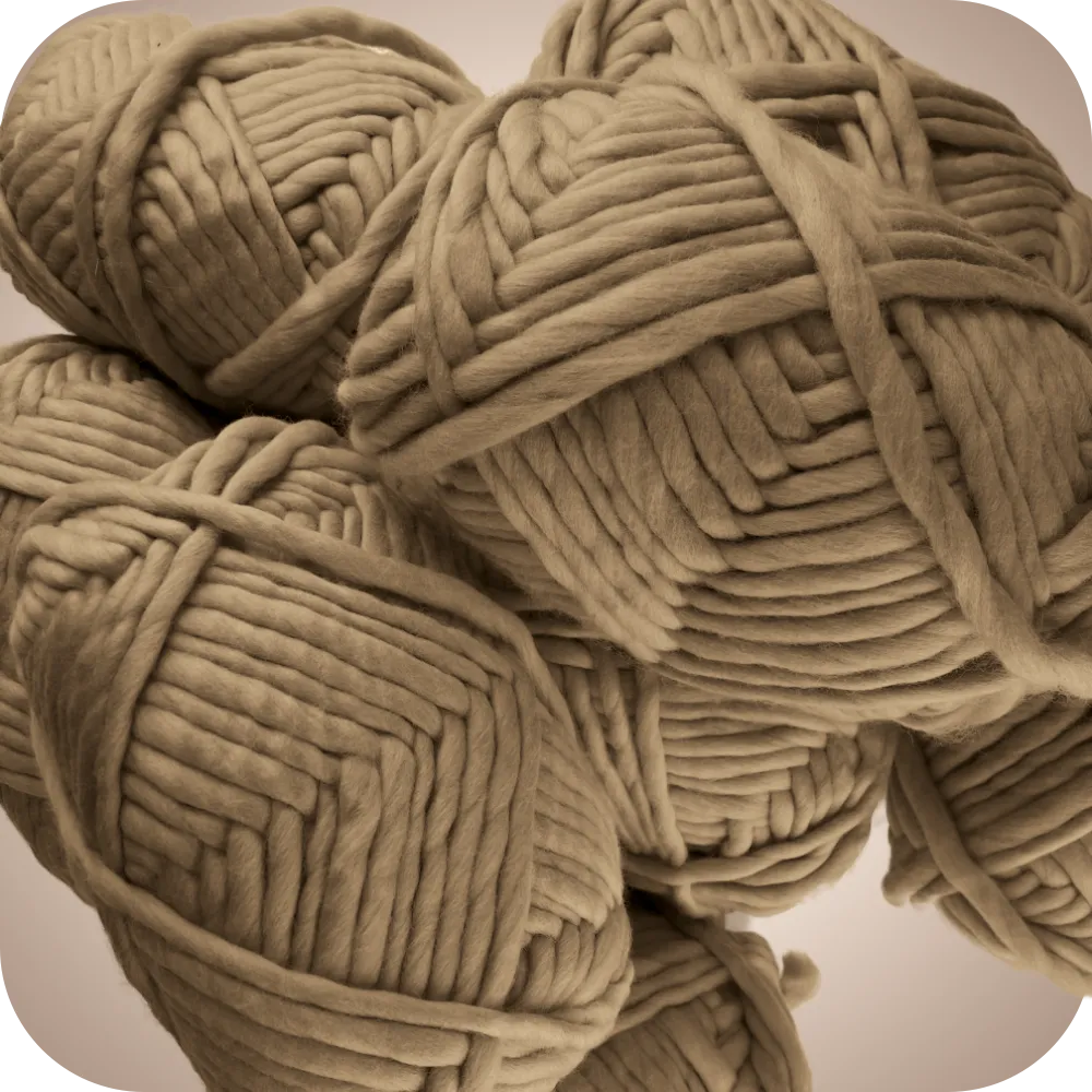 // SECONDS // CHUNKY FUNKY MERINO // LATTE