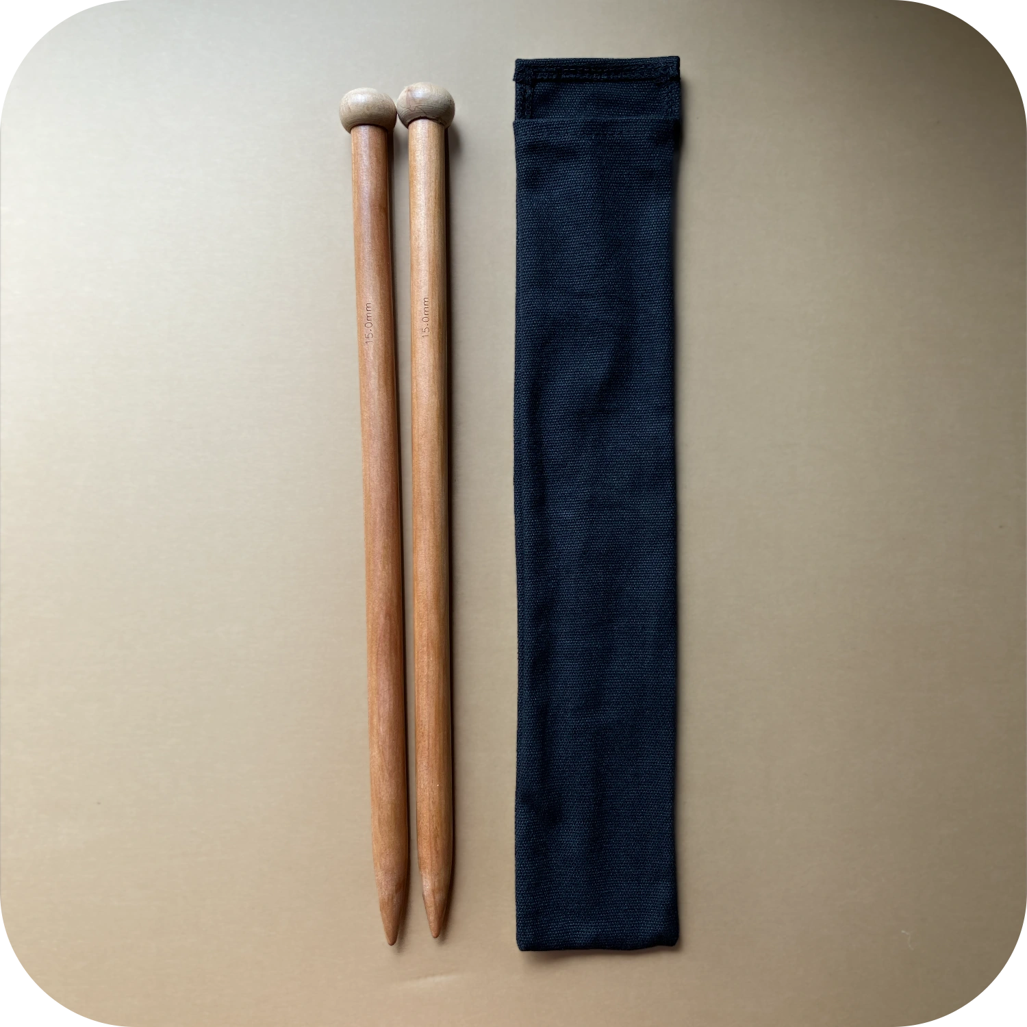 15mm Straight Needles