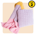 // Merino Knit Kit // Tri-colour Blanket