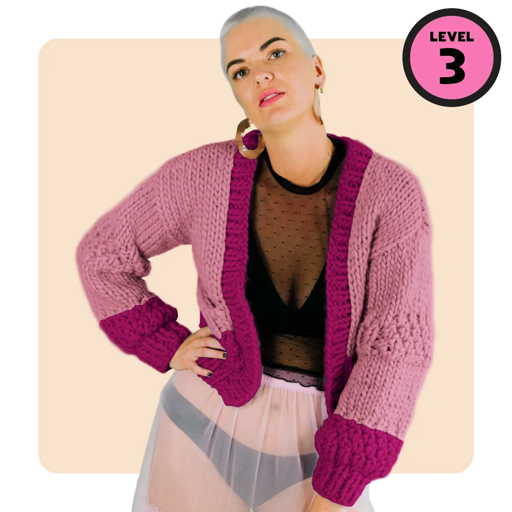 // Merino Knit Kit // Pocket Rocket Cardi