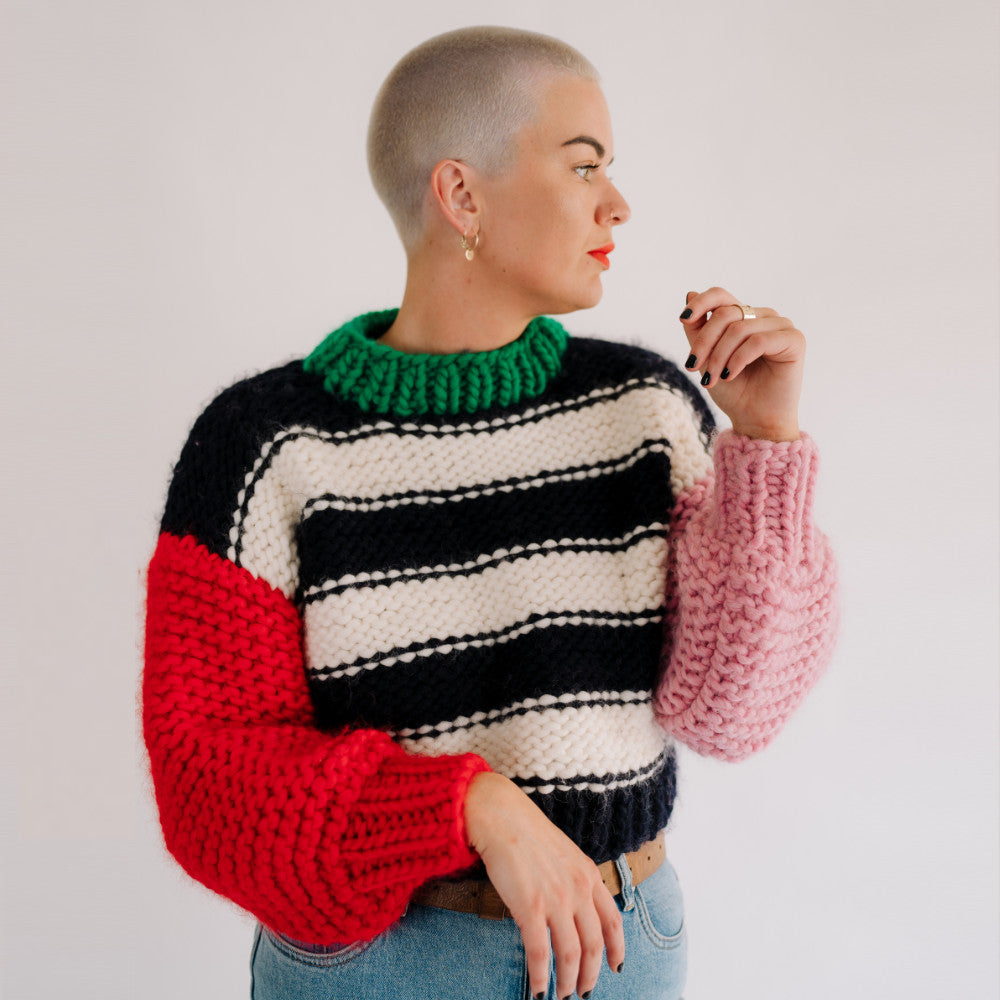 // Knit Kit // - Cocoon Cropped Jumper