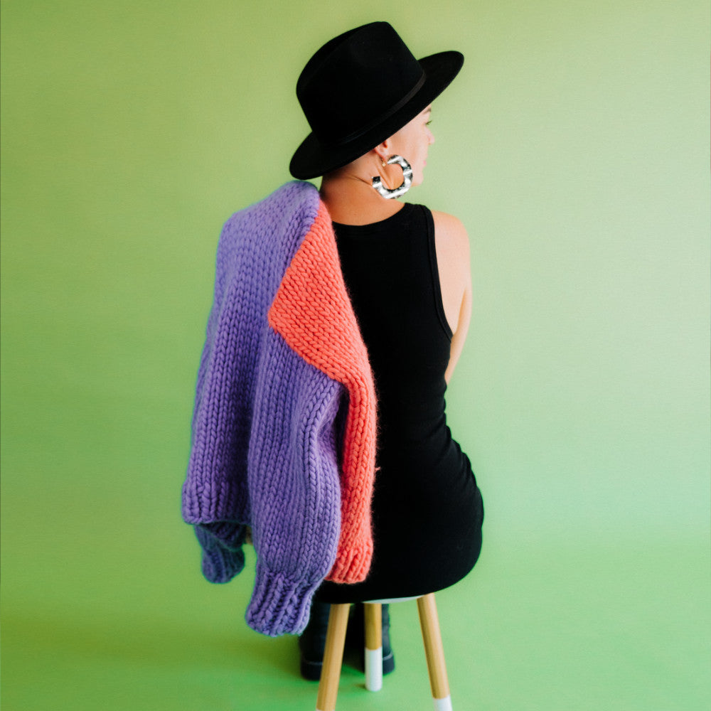// Merino Knit Kit // Colour Block Cardi