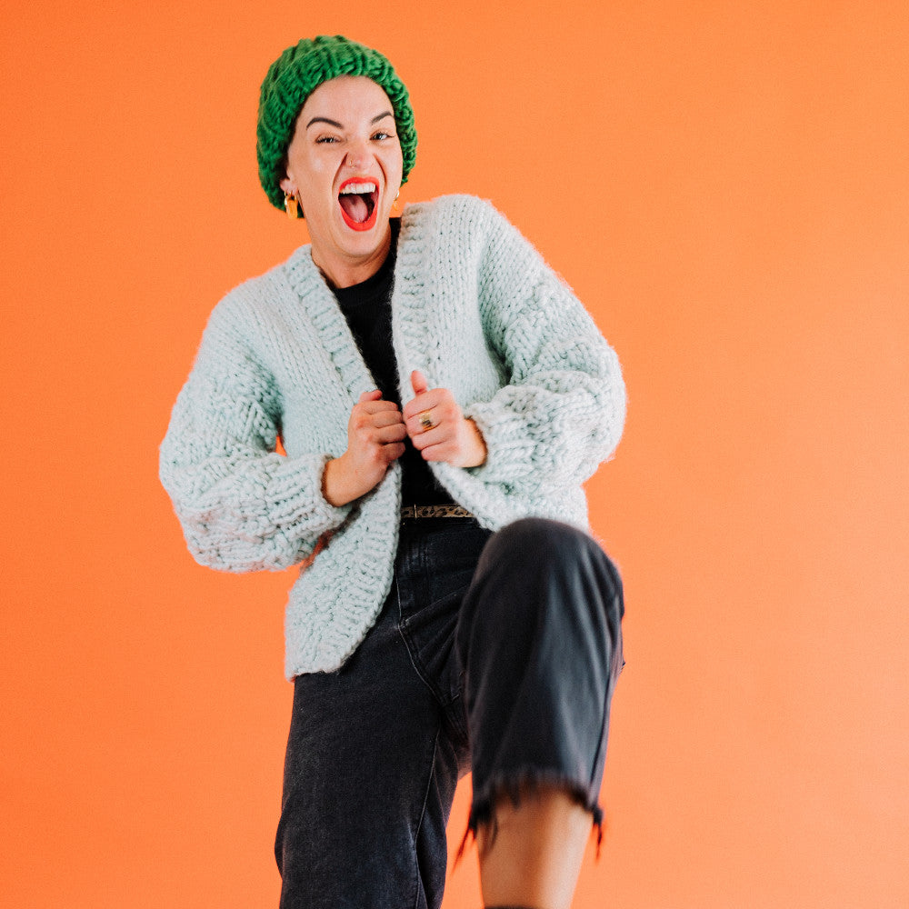 // Merino Knit Kit // Kate Moss Oversized Cardi