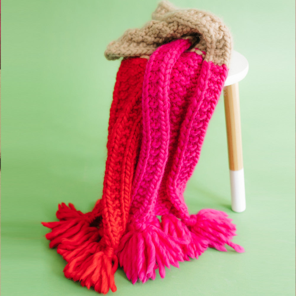 // Merino Knit Kit // Three’s a Party Scarf