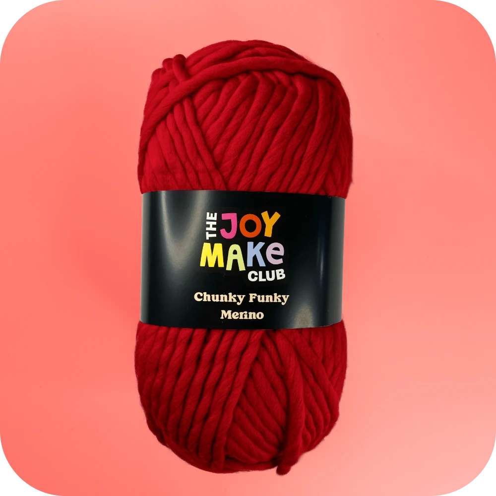 Chunky Funky Merino - Racing Car Red