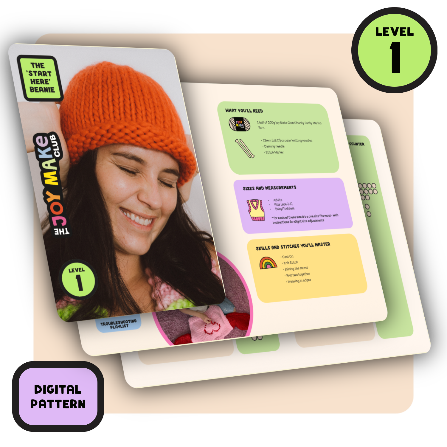 // Digital Pattern // Start Here Beanie