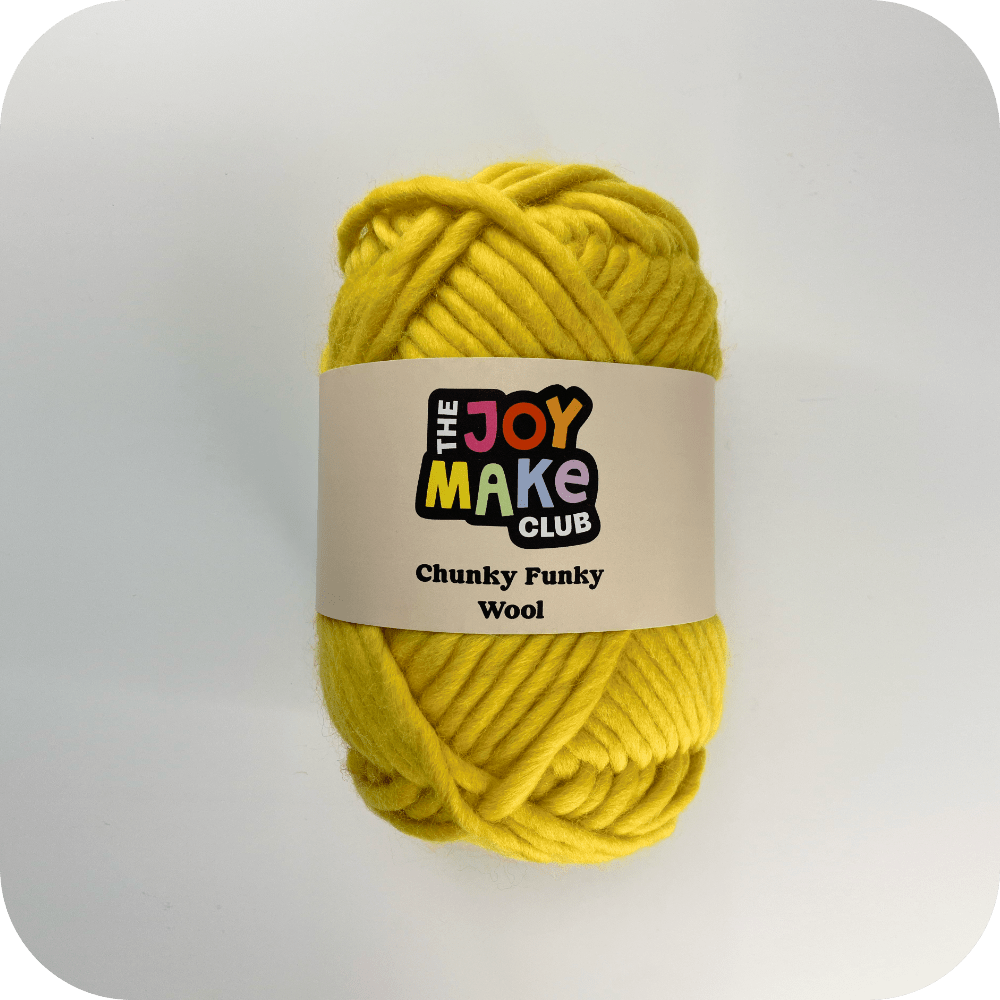 Yellow super chunky wool hotsell