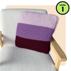 // Merino Knit Kit // Tri-colour Cushion Cover