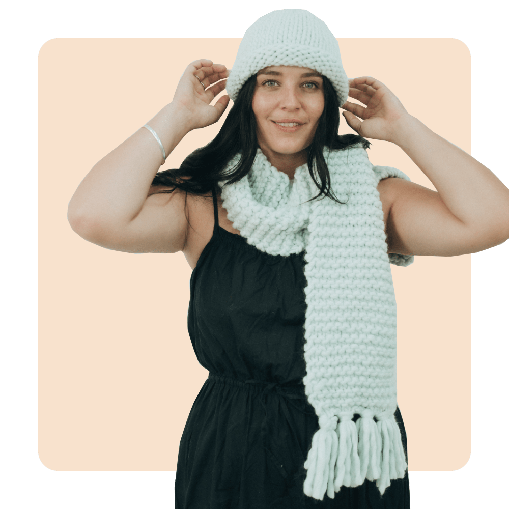 // Merino Knit Kit // START HERE Scarf