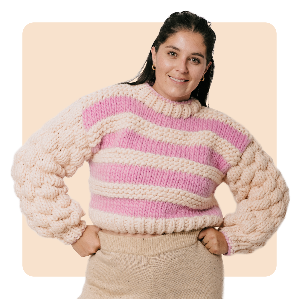 // Merino Knit Kit // Blossom Bubble Jumper