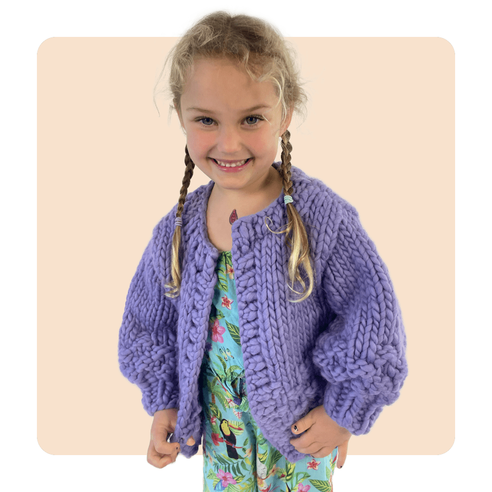 // Merino Knit Kit // Kids Kate Moss Cardi