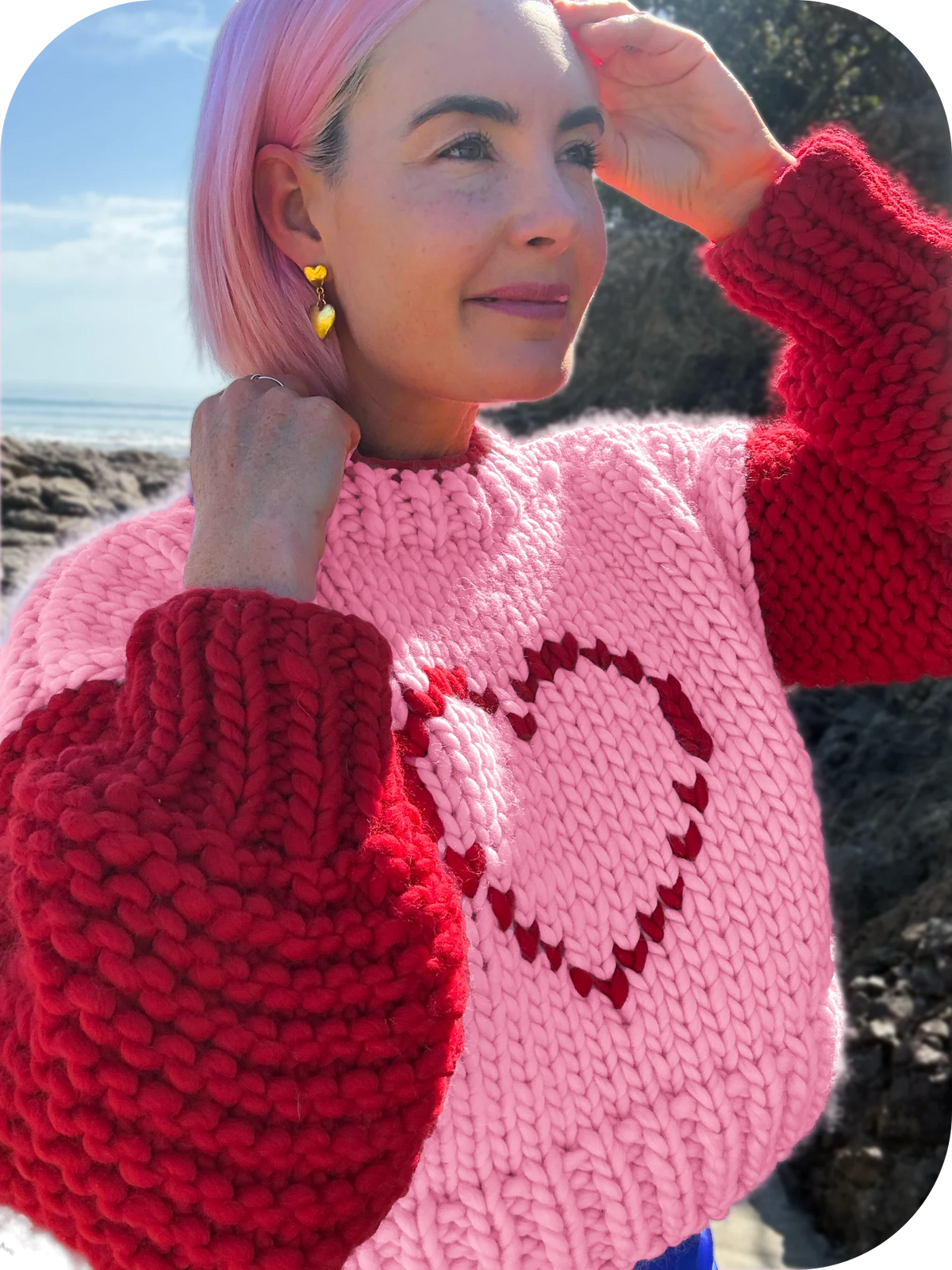 // LIMITED EDITION Merino Knit Kit // Cupid&#39;s Kiss Jumper