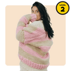 // Merino Knit Kit // Slouchy Striped Cardi