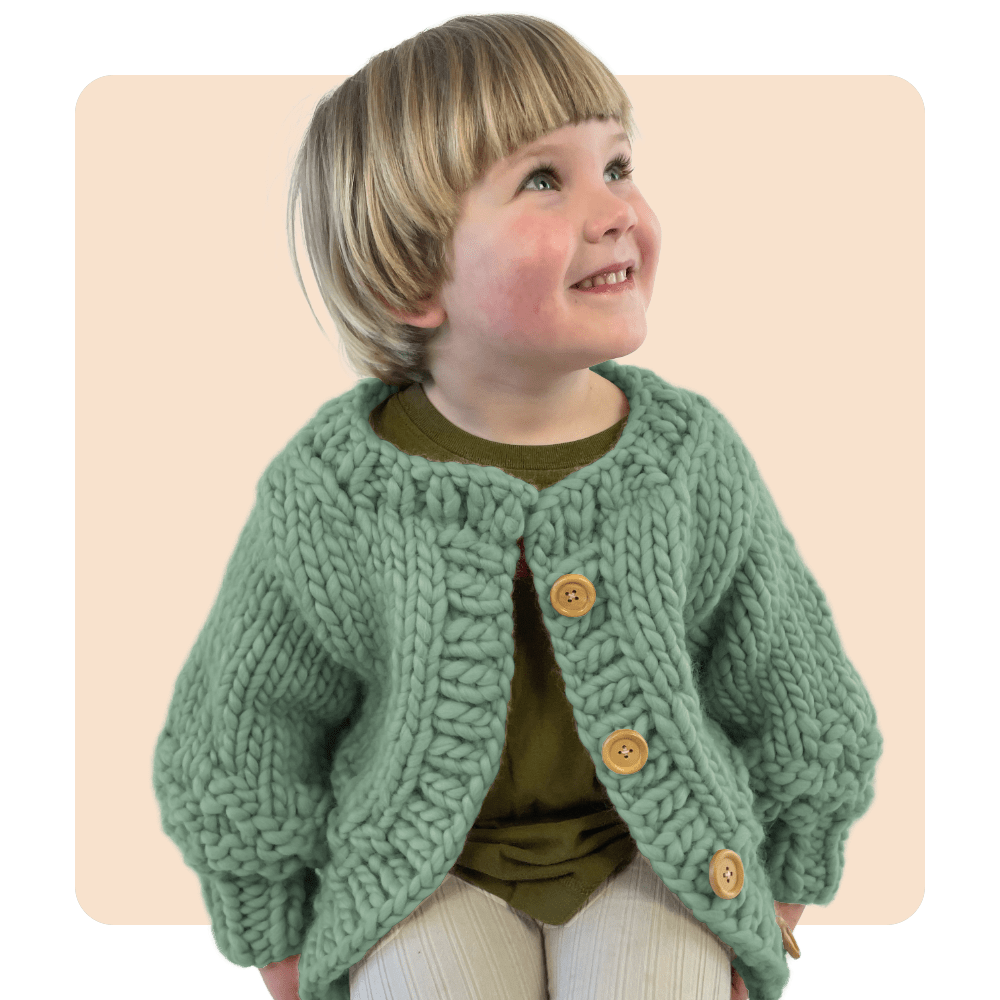 // Merino Knit Kit // Kids Kate Moss Cardi