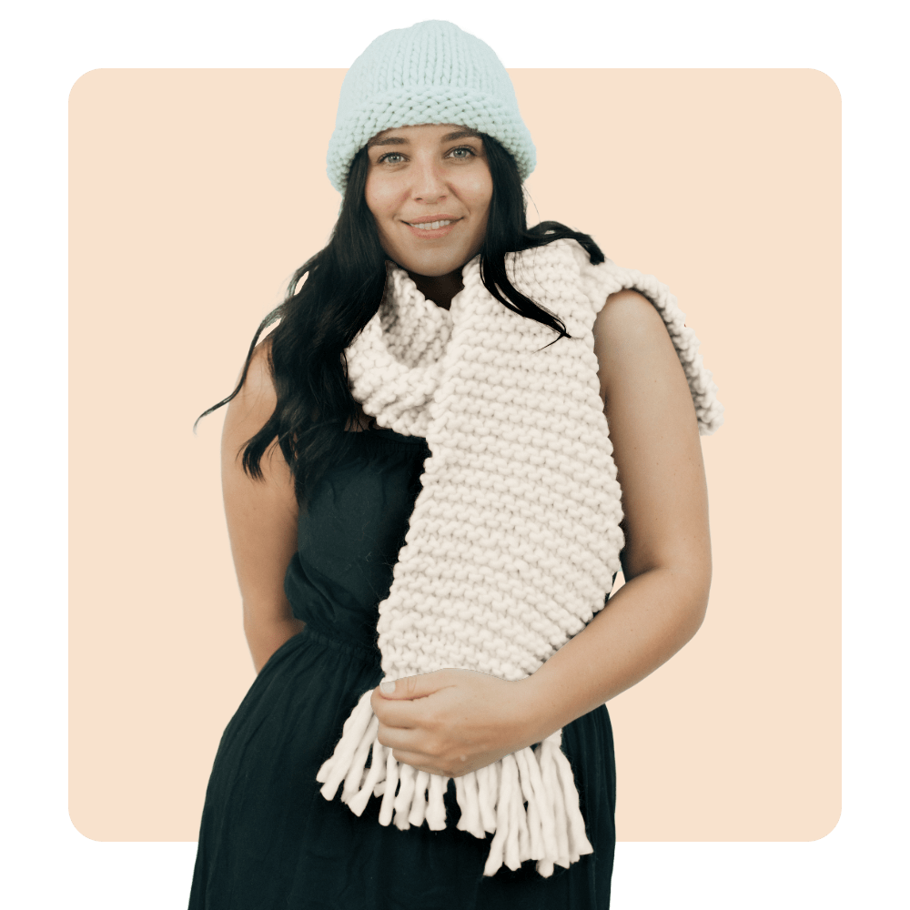 // Merino Knit Kit // START HERE Scarf