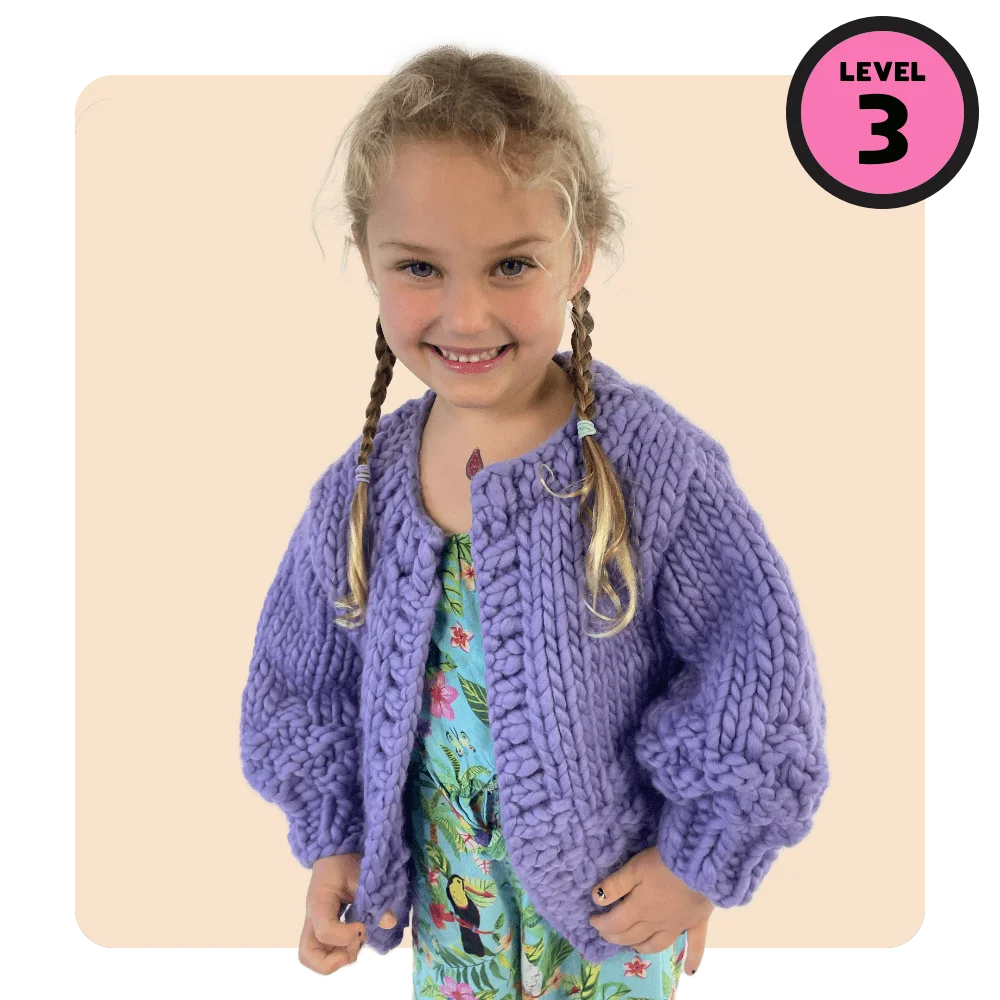 // Merino Knit Kit // Kids Kate Moss Cardi