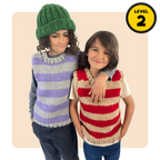 // Merino Knit Kit // Kids Striped Vest