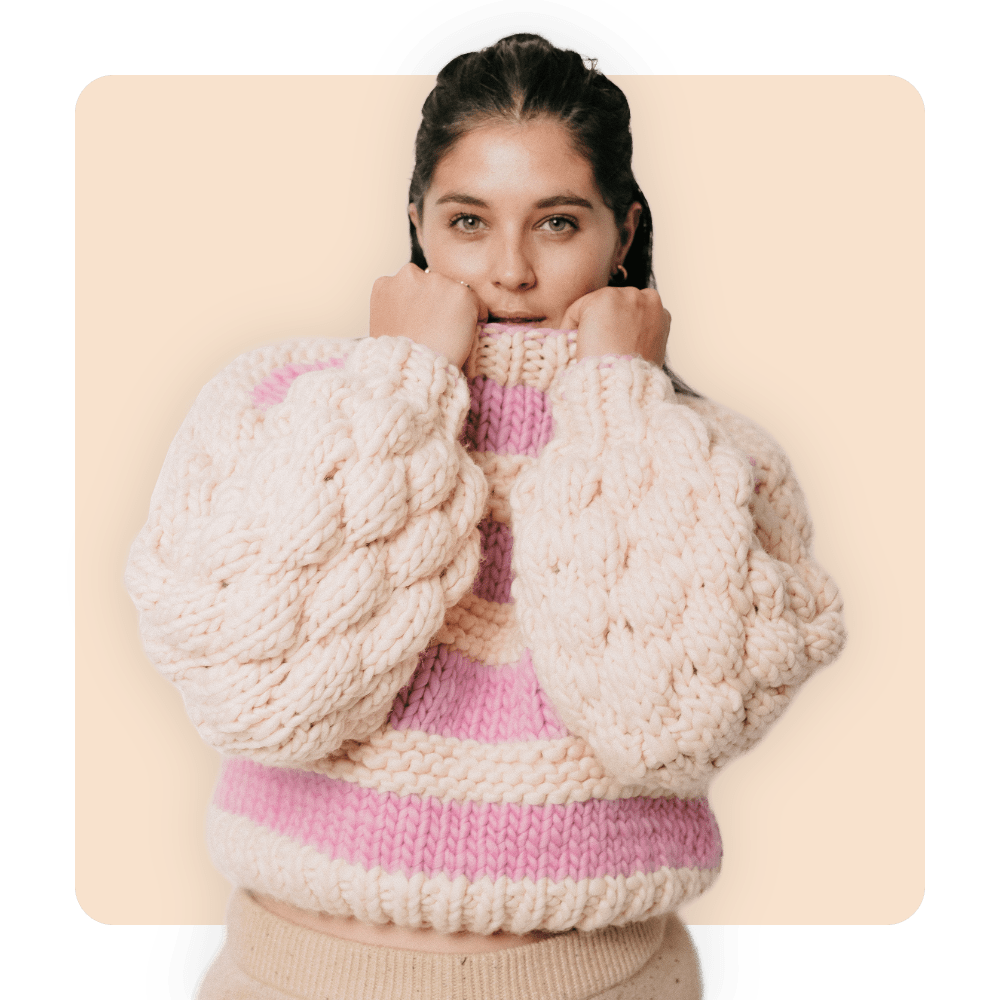 // Merino Knit Kit // Blossom Bubble Jumper