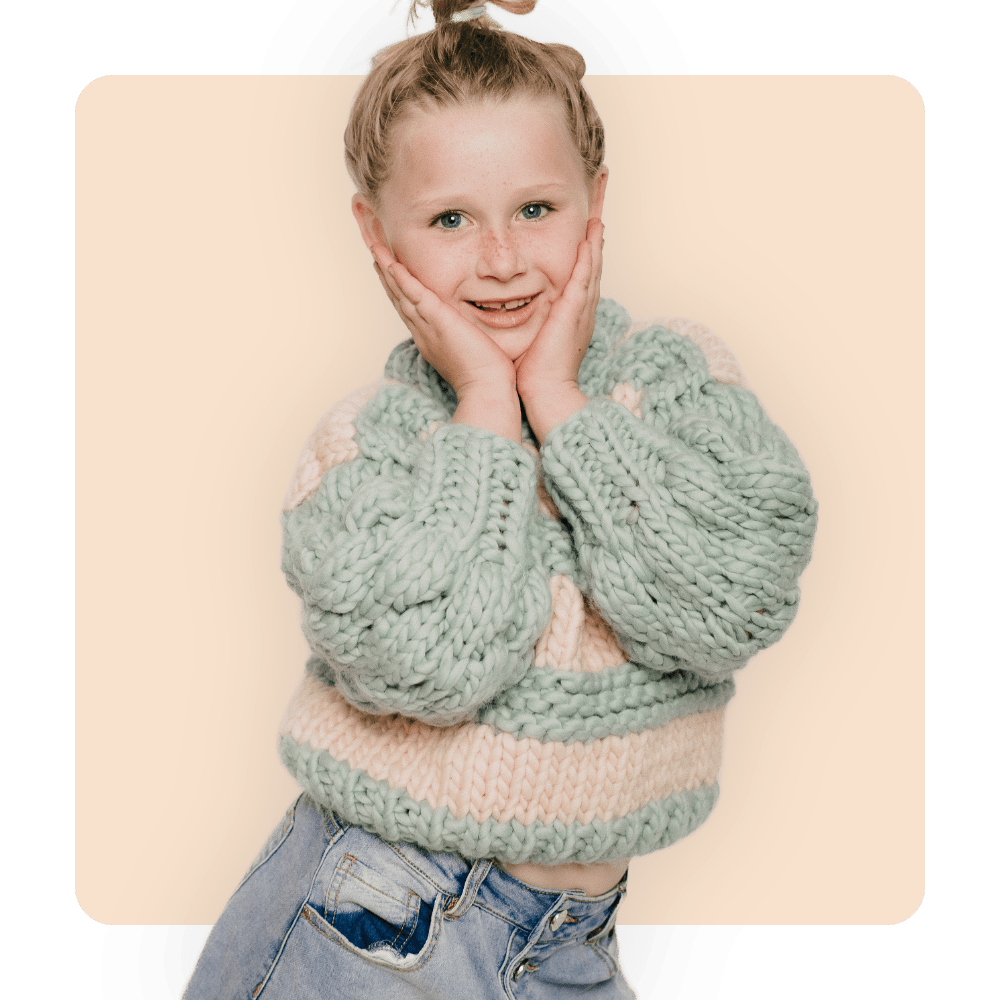 // Merino Knit Kit // Kids Blossom Bubble Jumper
