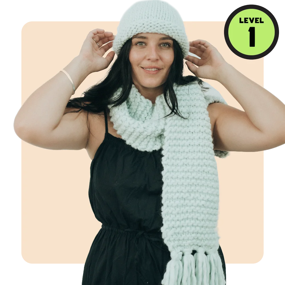 // Merino Knit Kit // START HERE Scarf