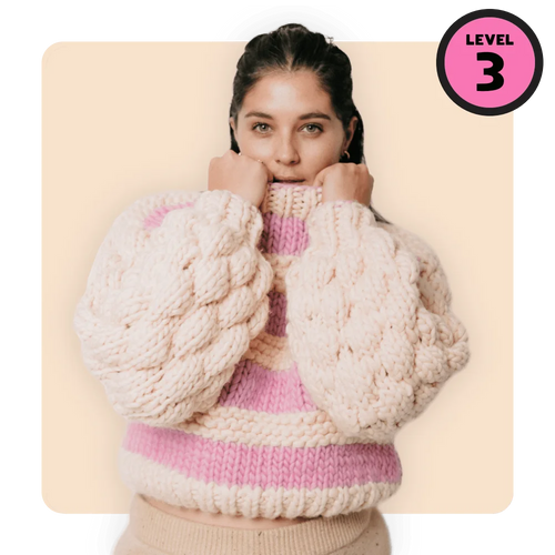 // Merino Knit Kit // Blossom Bubble Jumper