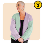 // Merino Knit Kit // Colour Block Cardi