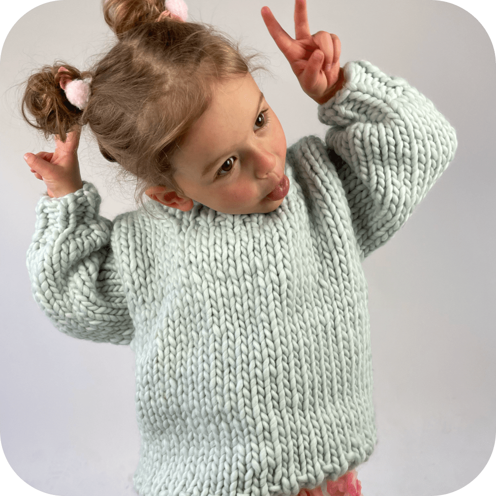 // Merino Knit Kit // Kids Aero-&#39;Plain&#39; Jumper