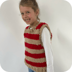 // Merino Knit Kit // Kids Striped Vest