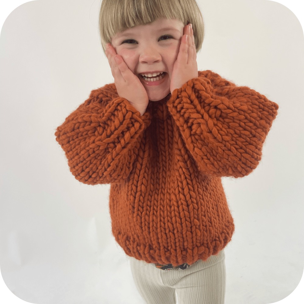 // Merino Knit Kit // Kids Aero-&#39;Plain&#39; Jumper