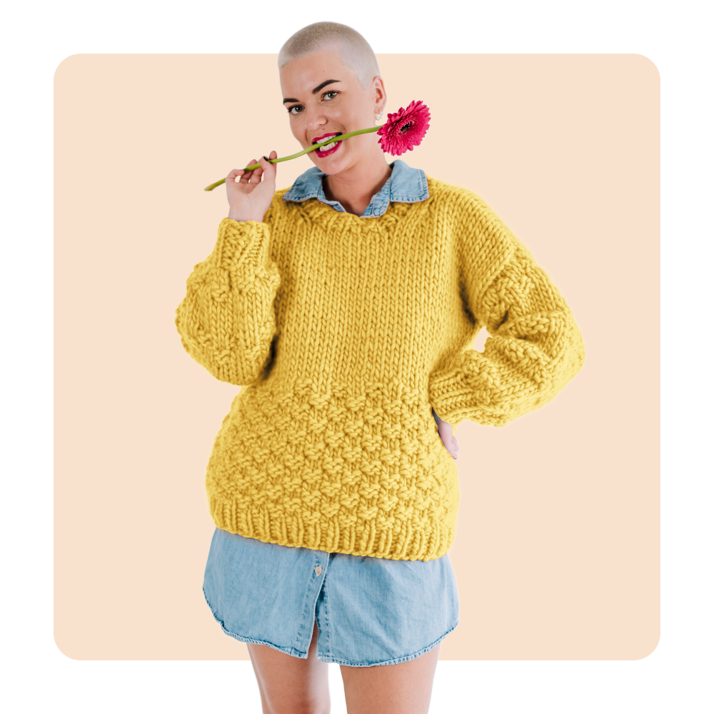 // Merino Knit Kit // Kate Moss Oversized Sweater