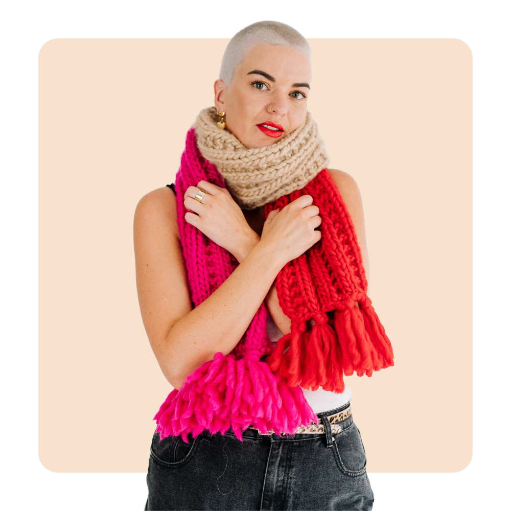 // Merino Knit Kit // Three’s a Party Scarf