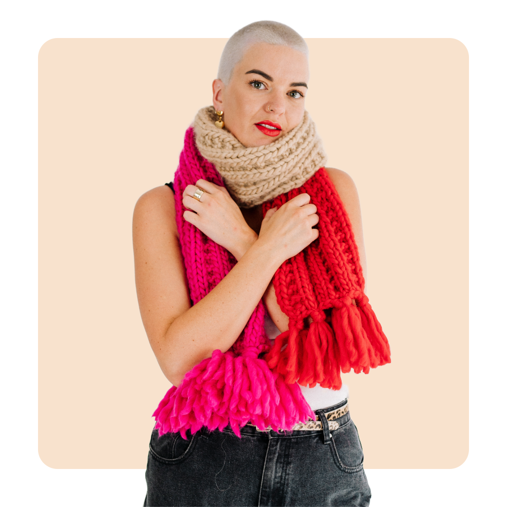 // Knit Kit // - Three’s a Party Scarf