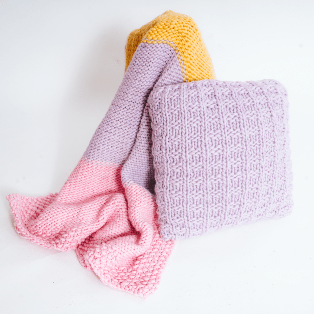 // Merino Knit Kit // Waffle Cushion Cover