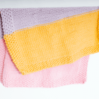 // Merino Knit Kit // Tri-colour Blanket