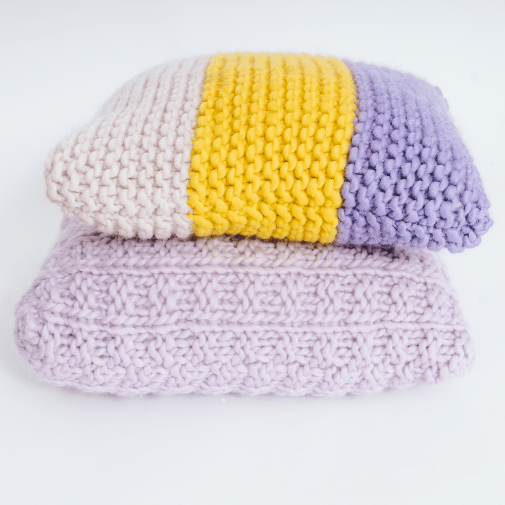 // Merino Knit Kit // Tri-colour Cushion Cover