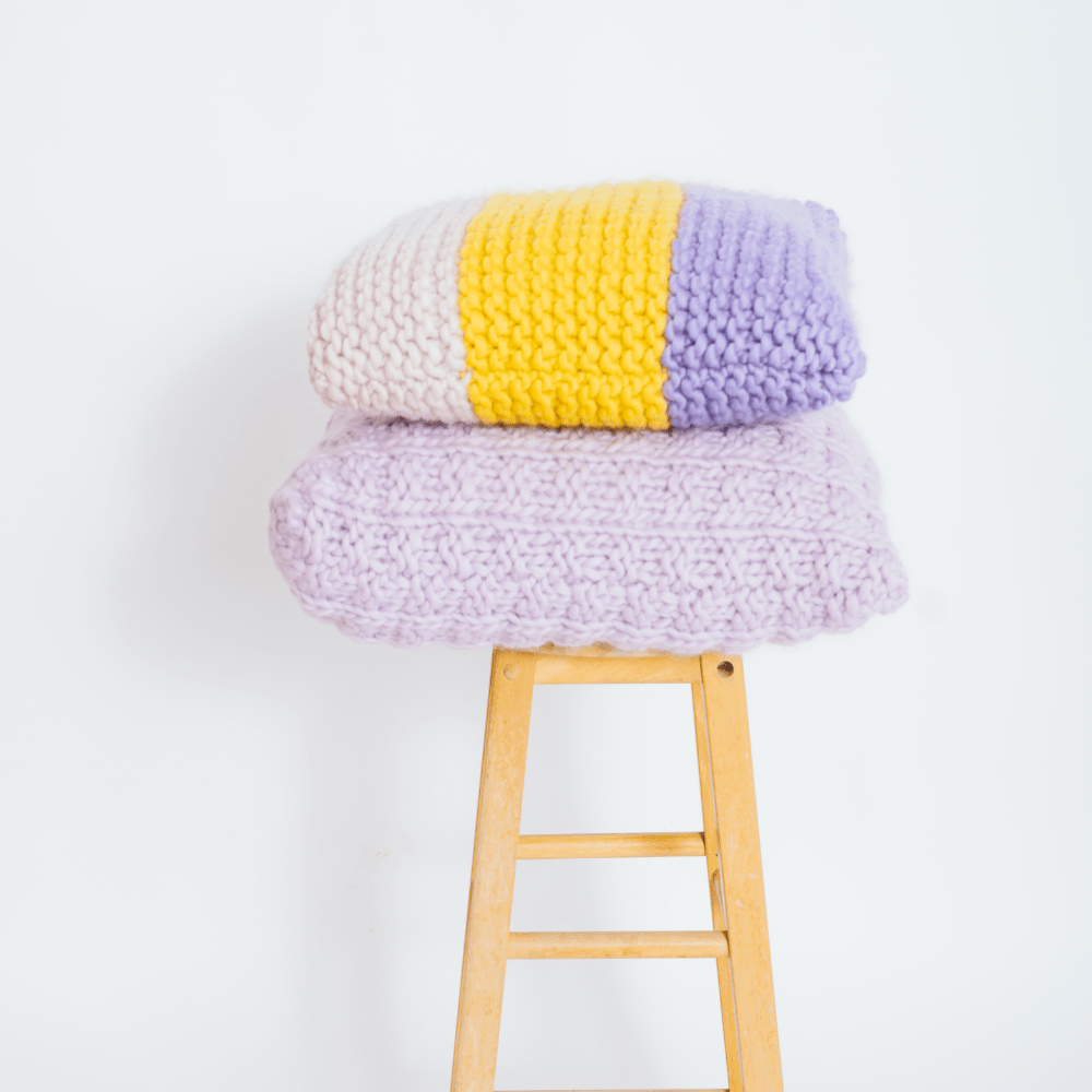 // Merino Knit Kit // Tri-colour Cushion Cover