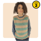 // Merino Knit Kit // Kids Striped Vest