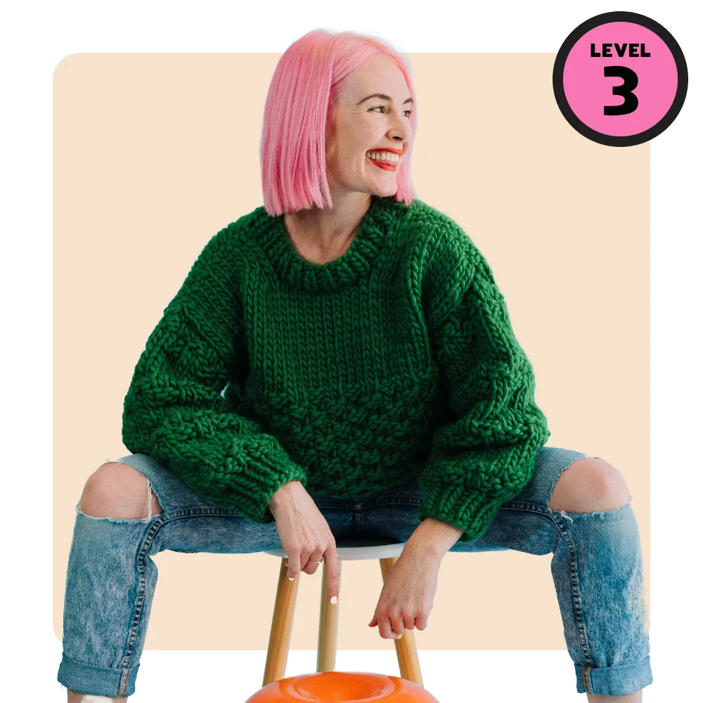 // Merino Knit Kit // Kate Moss Cropped Jumper