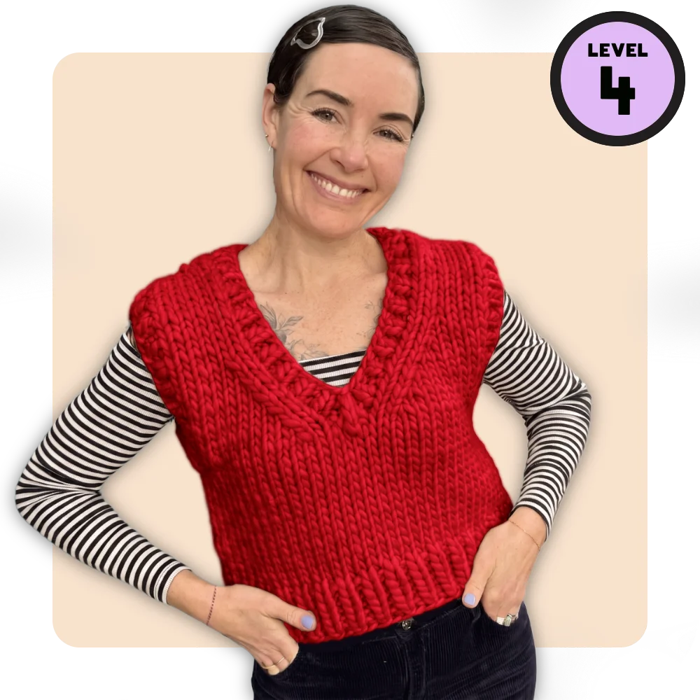 // Merino Knit Kit // V-Neck Vestie Bestie