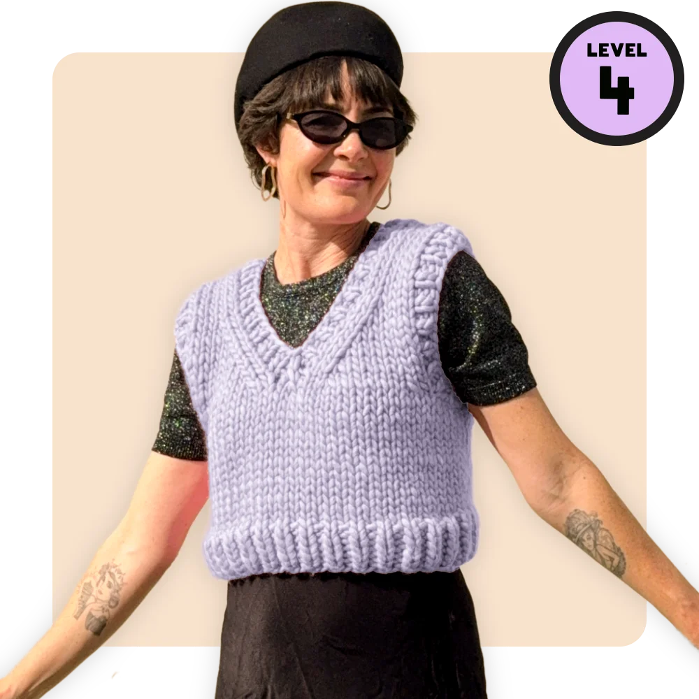 // Merino Knit Kit // V-Neck Vestie Bestie